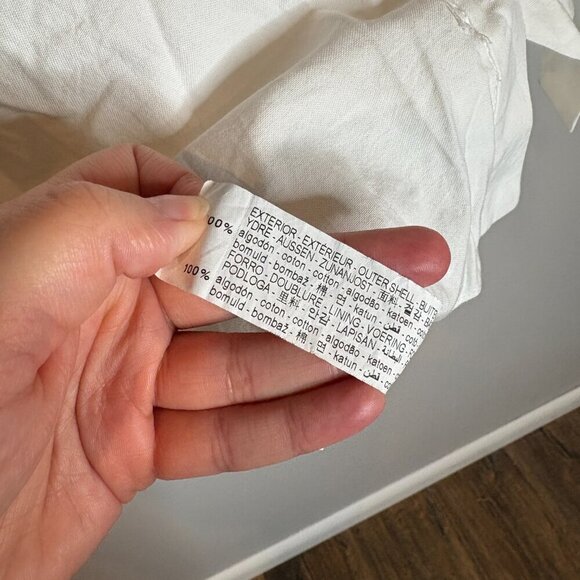 Zara white off shoulder button down dress - Picture 4 of 5